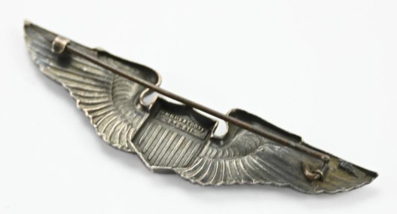 USAAF WW2 Australian Made Sterling Pilot Wing 'Angus & Coote'