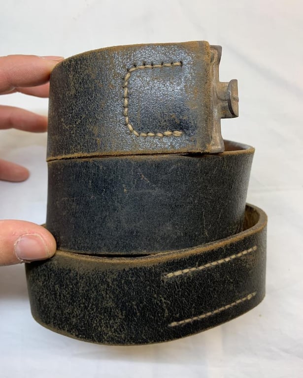 Waffen-SS Steel Buckle and Leather Belt