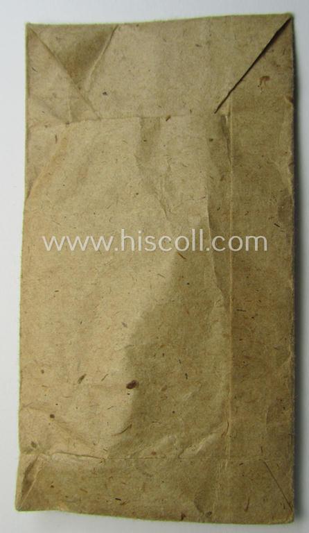 WH (Heeres- ie. Waffen-SS), typical 'Zellstoff'-based (albeit non-maker-marked!) medal-pouch as was intended for a: 'Panzerkampf-Abzeichen in Bronce' (or: bronze-class PAB)