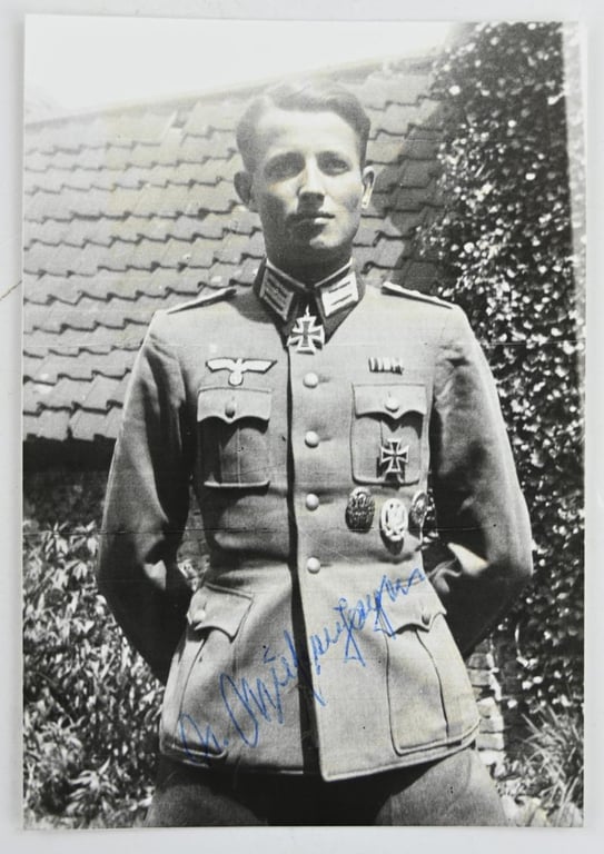 Signature of Wehrmacht Heer KC Recipient 'Albrecht Wüstenhagen'