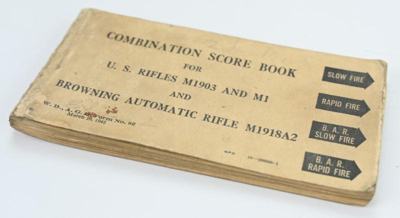 US WW2 Combination Score Book