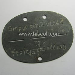 Rarely found, zinc-based WH (Heeres-) ie. 'geheime Feld...