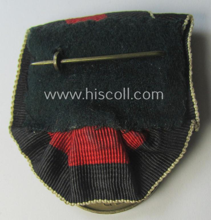 'Einzelspange' (ie. single-pieced medal-bar) showing a Czech 'Anschluss'- (ie. occupation-) medal: '1 October 1938'