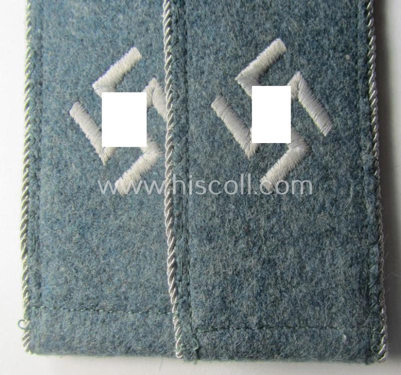 Pair of officers-type shoulderstraps: 'Sicherheitsdienst'- (ie. 'SD'-) related so-called: 'Schützmannschaften'