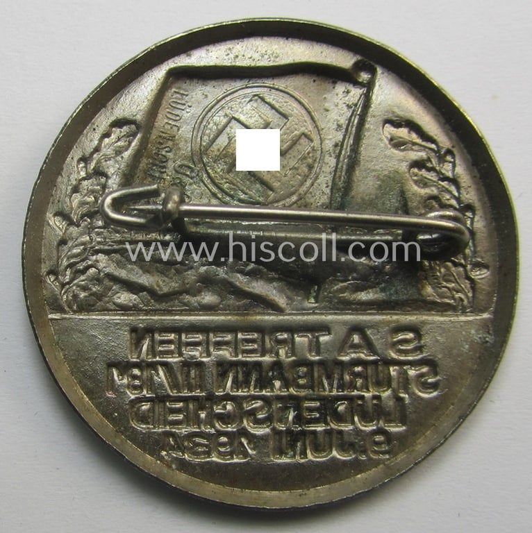 Commemorative - and fairly early-period! - SA- (ie. 'Sturmabteilungen'-) related 'tinnie': 'SA Treffen - Sturmbann II/131 - Lüdenscheid - 9. Juni 1934'