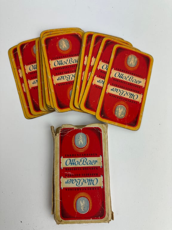 "Otto Baer" Spielkarten WW2