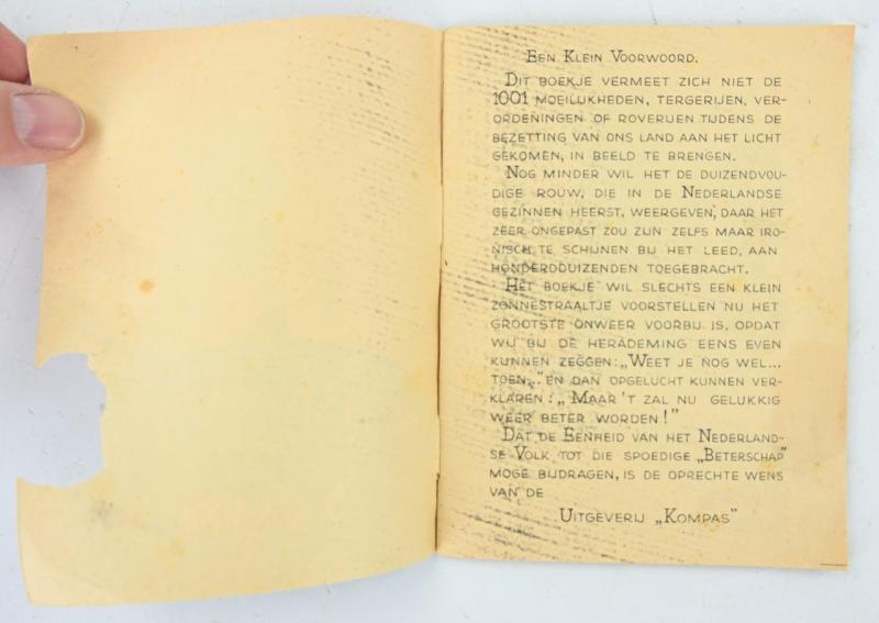 Dutch WW2 Booklet 'Gek en Wijs tijdens Seyss