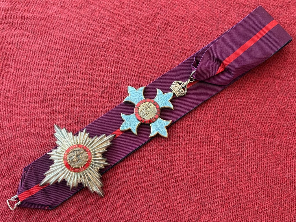 WWI MILITARY 1917 KNIGHTHOOD OF THE ORDER OF THE BRITISH EMPIRE SET. ADDITIONAL PHOTOS