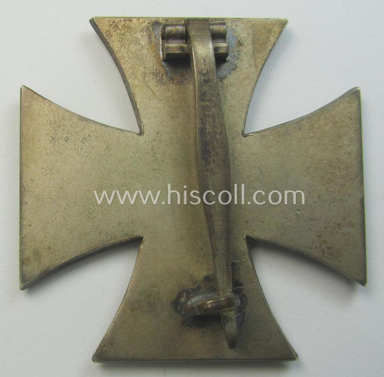 'Eisernes Kreuz 1. Klasse' (ie. Iron Cross 1st class) being an (I deem) early-war-period-produced (albeit non-maker-marked) example and that comes as issued and/or recently found