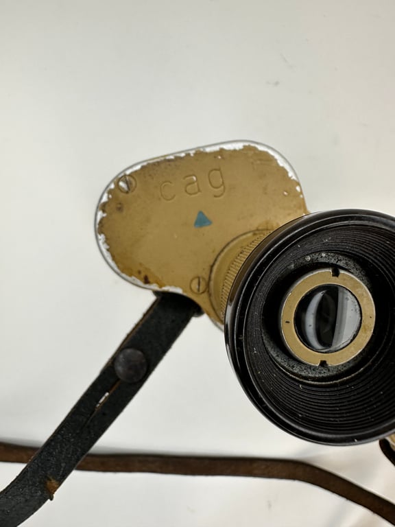 Late War Tan Painted Wehrmacht 6x30 Binoculars