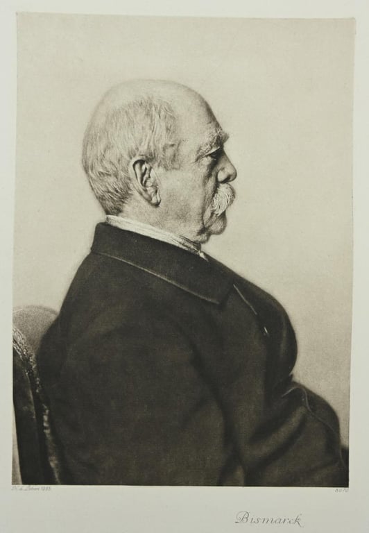 German Litho Otto von Bismarck