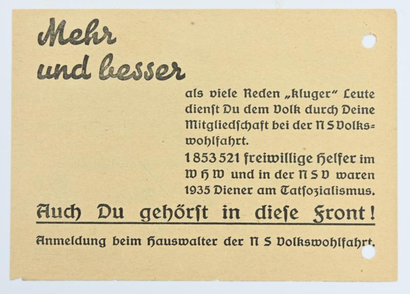 German Third Reich Period Certificate of receipt for broadcasting fee