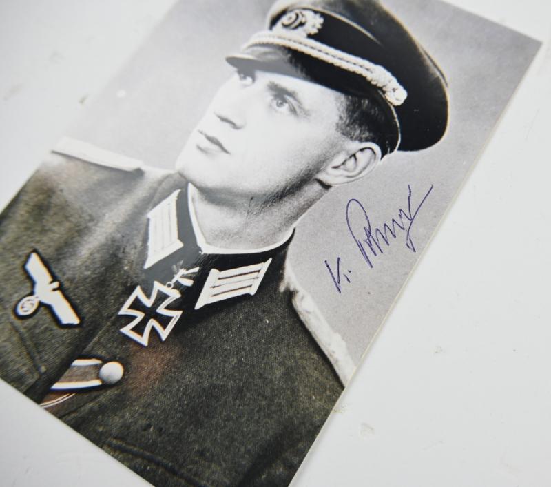 Signature of Wehrmacht Heer KC Recipient 'Konrad Zecherle'