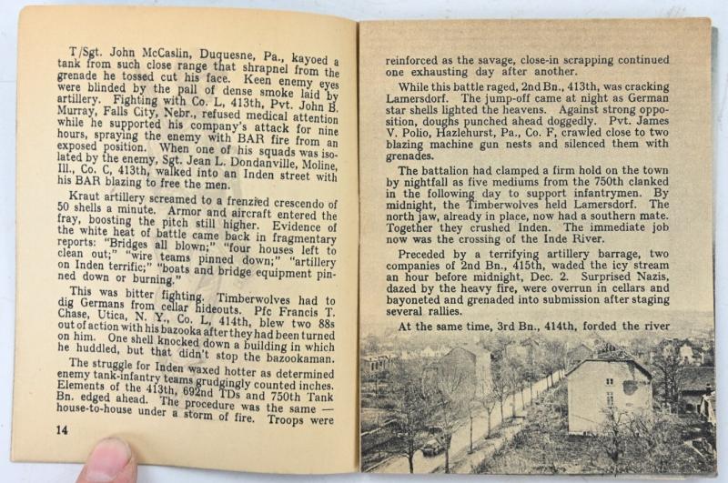 US WW2 104th Infantry Division Booklet
