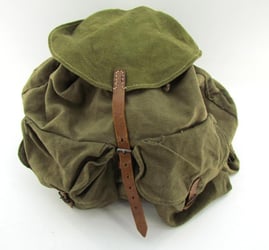 Late War Wehrmacht Backpack  (Rucksack) with Webbing Straps