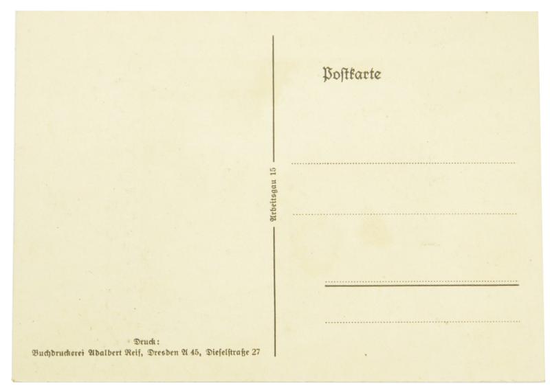 German RAD Postcard 'Spaten-Segen'