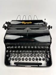 Rare Black Waffen-SS typewriter by Olympia