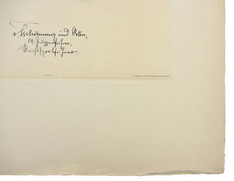 German Third Reich 'Hans von Tschammer Osten' Lithograph by K.J. Böhringer