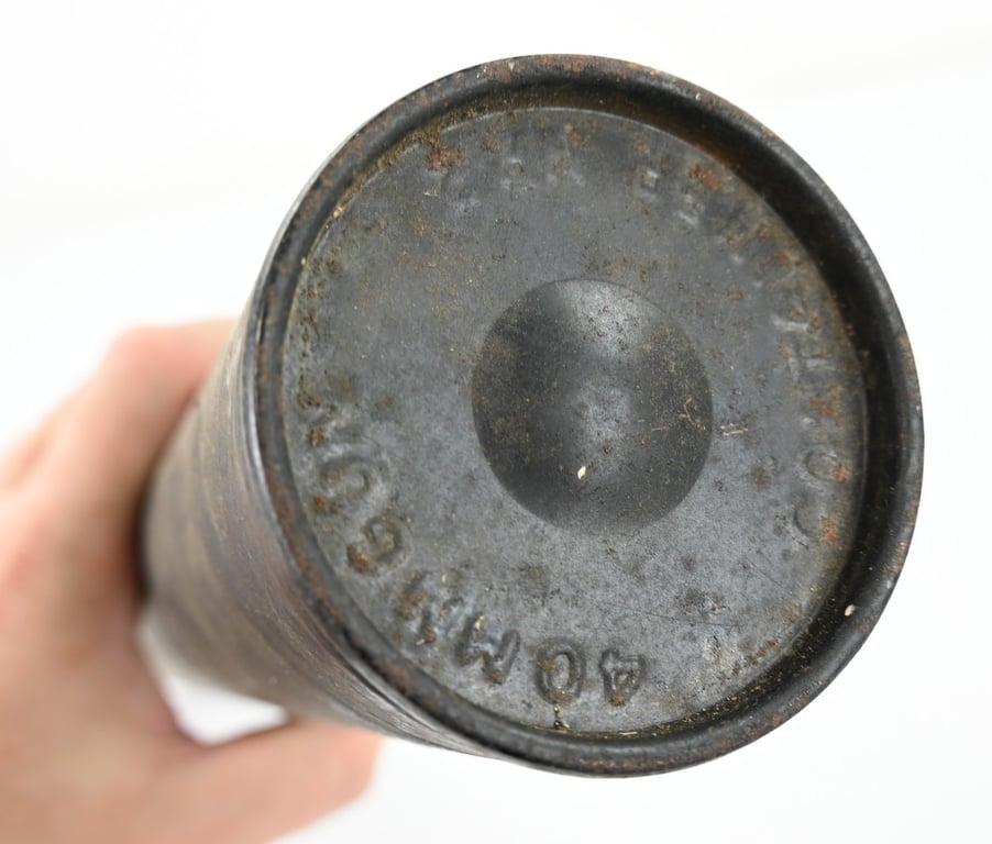 US WW2 40mm Bofors Shell with Cartridge Container