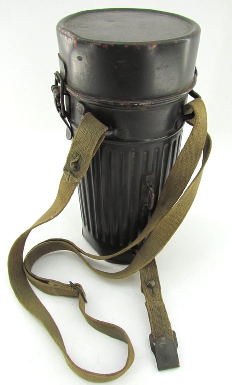 Reichswehr /Wehrmacht Early Short Gasmask Cannister ( complete )