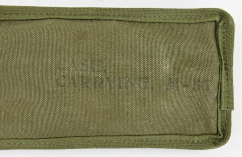 US Army Vietnam M57 Mortar Artillery Canvas Carrying Casewith WW2 folding wire cutter