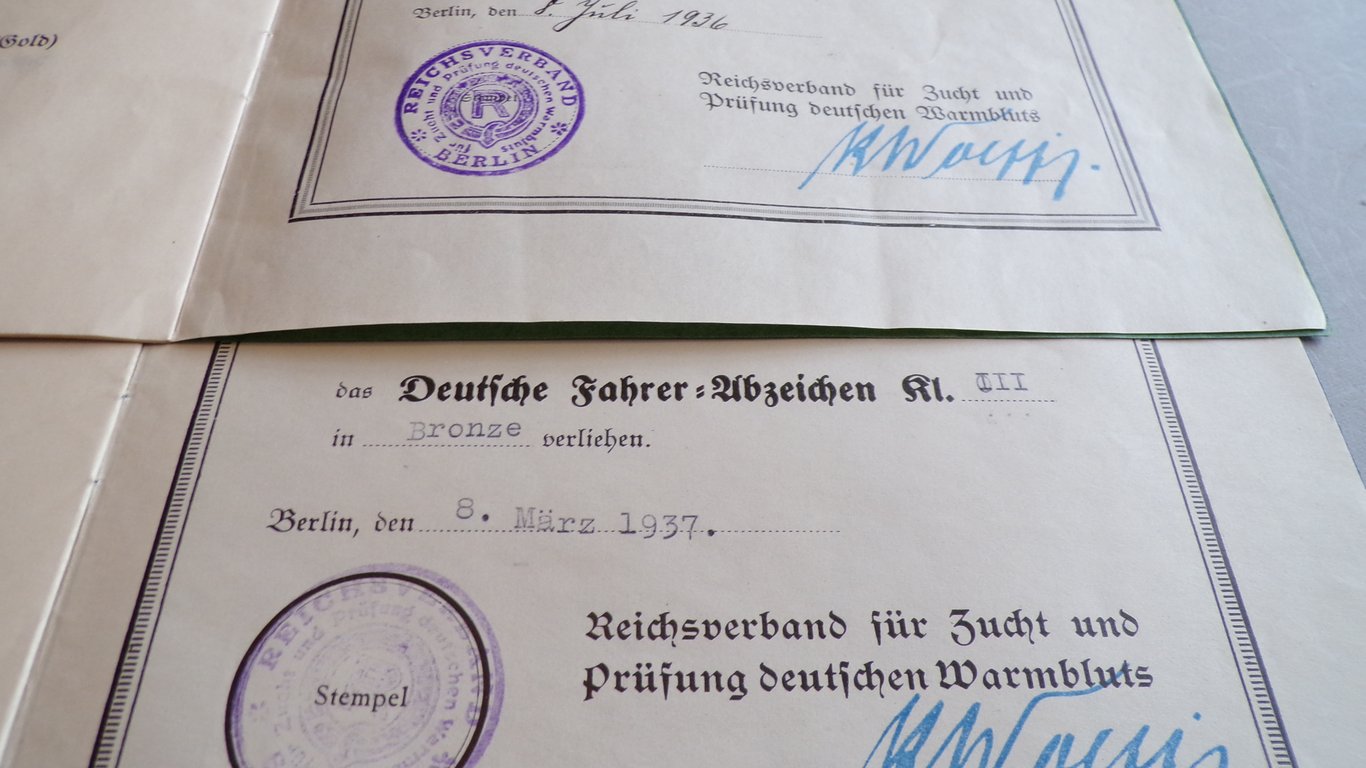 Reiterabzeichen & Fahrer Abzeichen