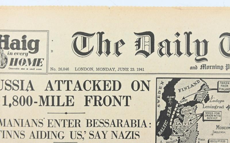 British WW2 Newspaper 'The Daily Telegraph'