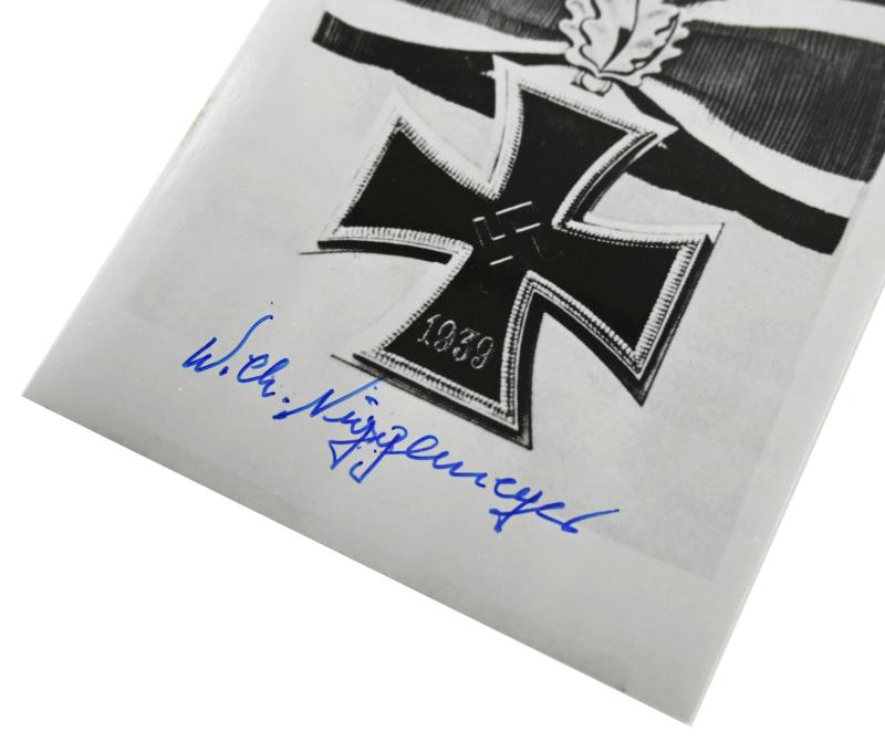 Signature of Wehrmacht Heer KC&OLC Recipient 'Wilhelm Niggemeyer'