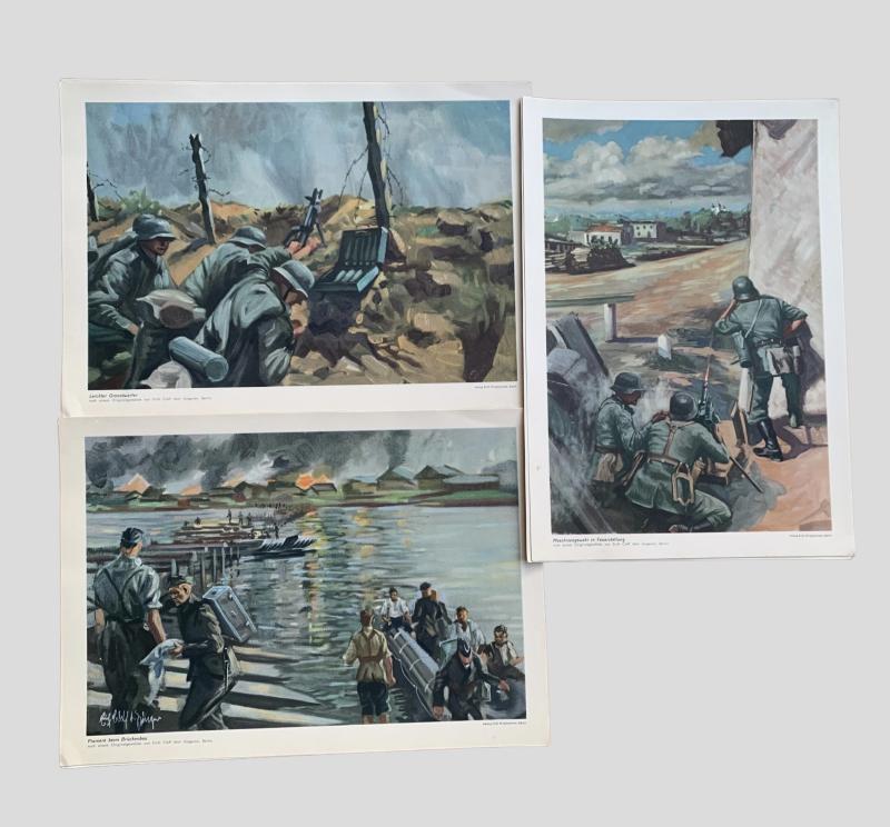 German WWII Combat Art Folio