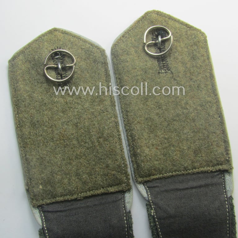 Pair of Eastern-volunteer- (ie. 'Ostvölker'-) related shoulderstraps as was intended for a: 'Turkistanischer'-volunteer serving within the 'Deutsche Wehrmacht' (ie. within the: 'Turkistanisches Legion')