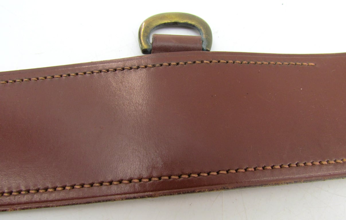 U.S. Sam Browne officer’s belt in brown leather,