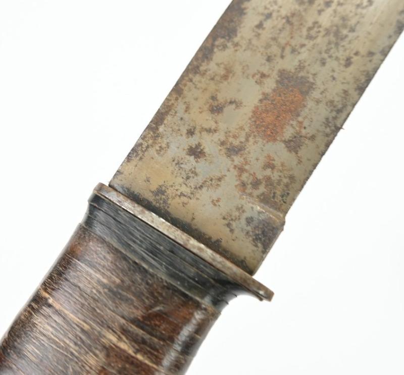 US Navy WW2 Fighting Knife 'USS Naos AK-105' Geo T. Fedor'