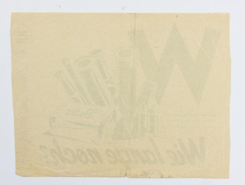 Allied WW2 Droppingsflyer 'Wie Lange Noch?' Part 4