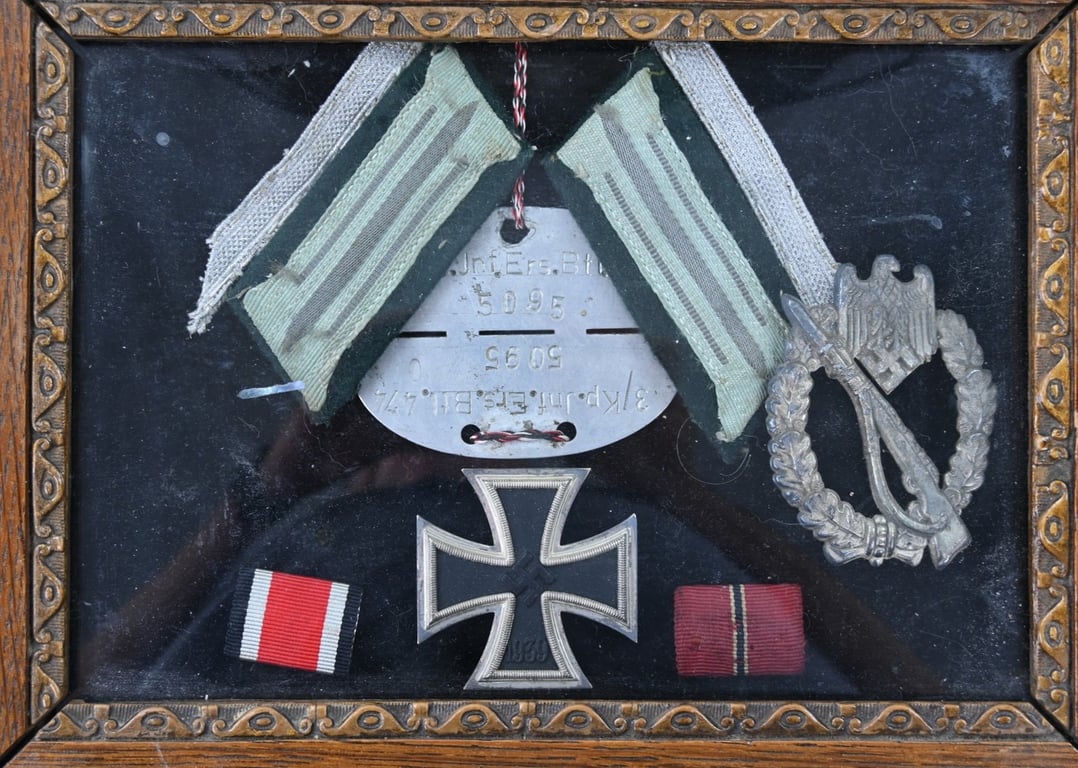 German WH Framed Medal Set