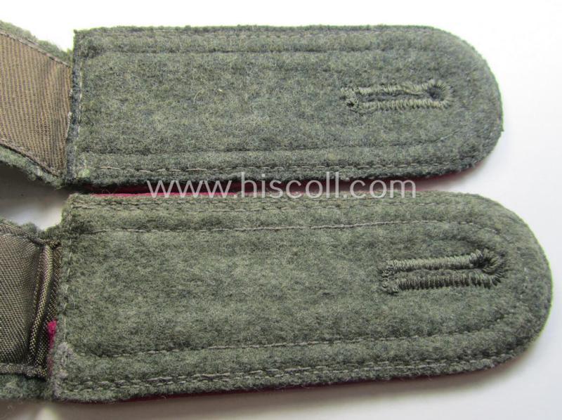 Pair of WH (Heeres) NCO-type shoulderstraps: 'Uffz. eines (Nebel)Werfer-Rgts. o. Abtgs.'