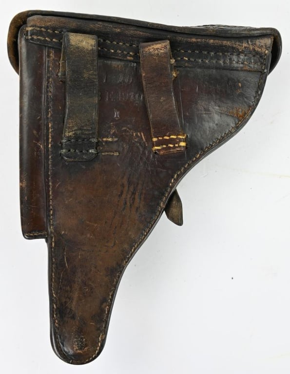 German WW1 P08 Hardshell Pistol Holster 10./I.R. 21