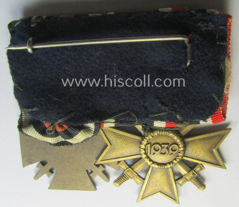 WWI- (ie. TR-) period: 'Doppelspange' showing resp. a: 'KvK II. Kl. Mit Schw.' and a: 'FKK 1914-18 mit Schw.'