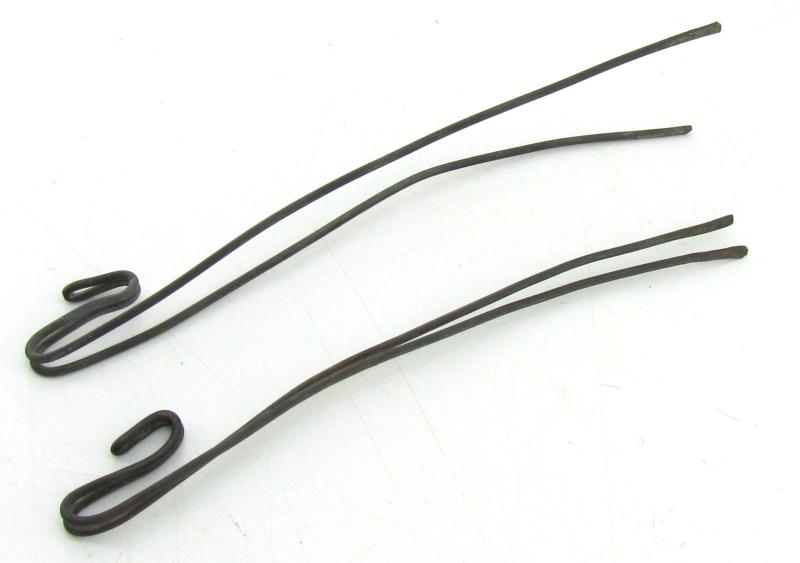 Complete late war German helmet net with attachment hooks