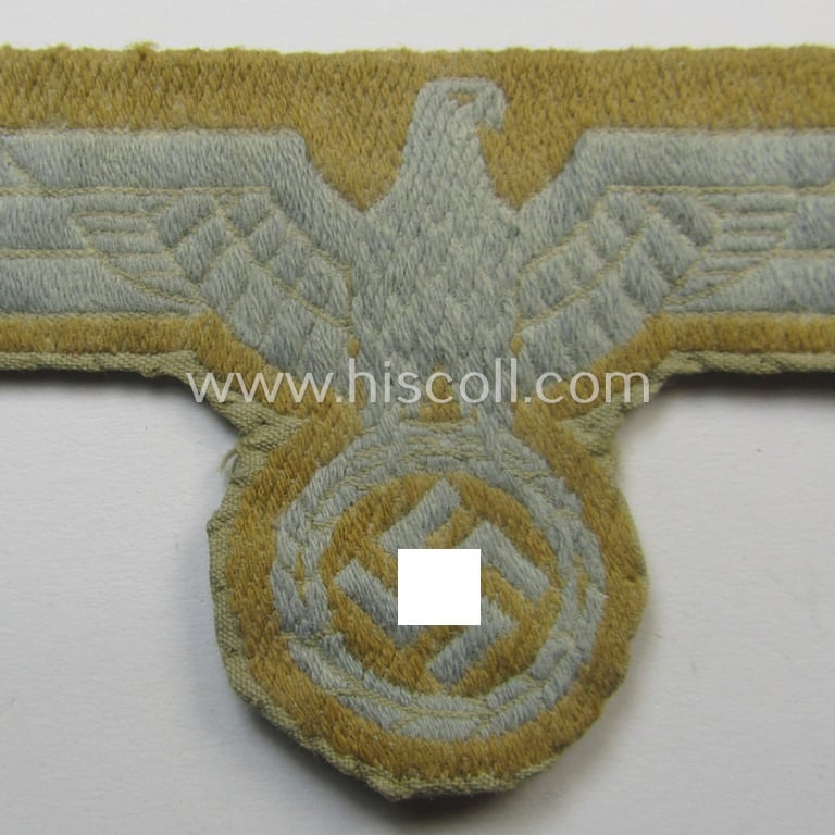 Clearly used and/or carefully tunic-removed, WH (Heeres) 'tropical-issue' breasteagle in a clearly used- (ie. carefully pre-confectioned-), condition