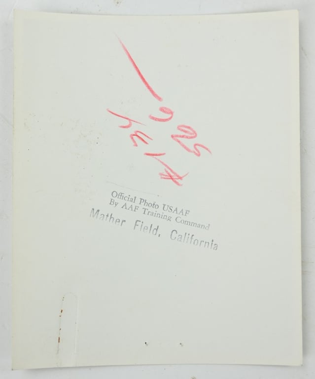 USAAF WW2 Promotion Papers with Picture