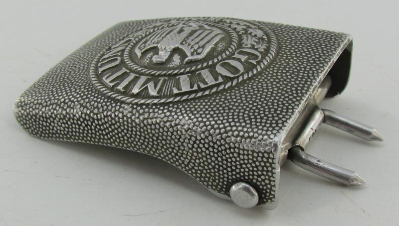Wehrmacht (Heer) EM-NCO's Aluminum Belt Buckle ( RS&S )
