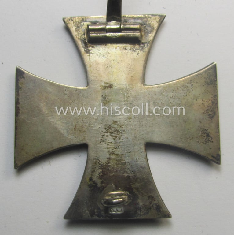WWI-period, Iron Cross 1st class (or: 'Eisernes Kreuz 1. Klasse') being a nicely preserved- (and neatly maker- ie. 'KO'-marked!) example that came stored in its period-etui as found