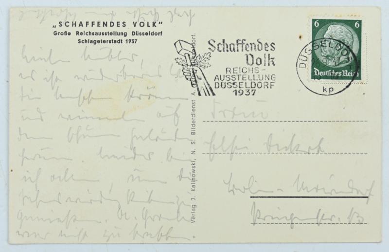 German Third Reich Postcard 'Dusseldorf'