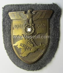 WH (Luftwaffe) 'Krim'-campaign-shield that comes mounted onto its...