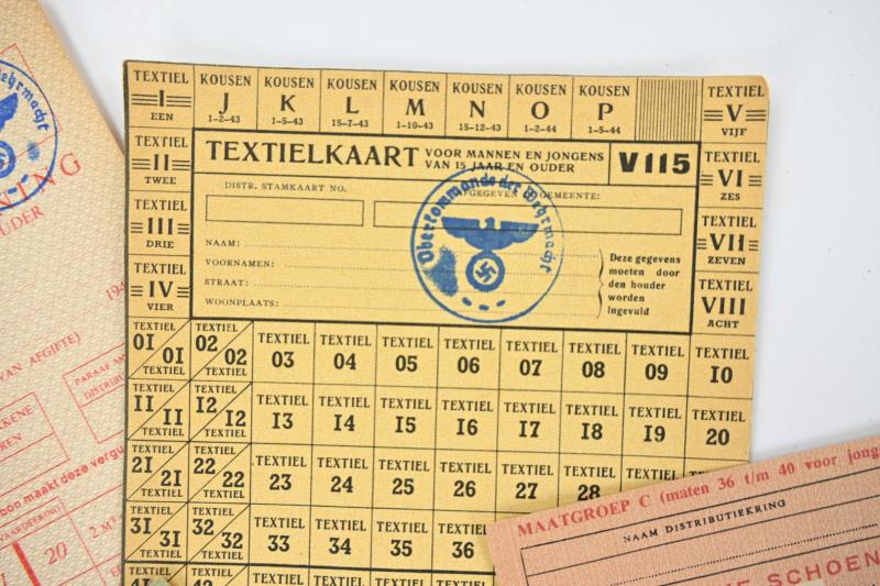Dutch WW2 Coupons Set