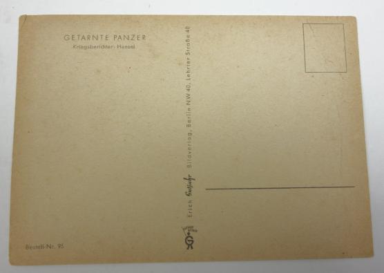 German WH "KB Hensel" Postcard