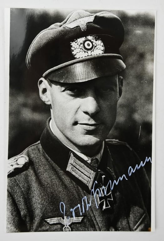 Signature of Wehrmacht Heer KC Recipient 'Erich Fellmann'