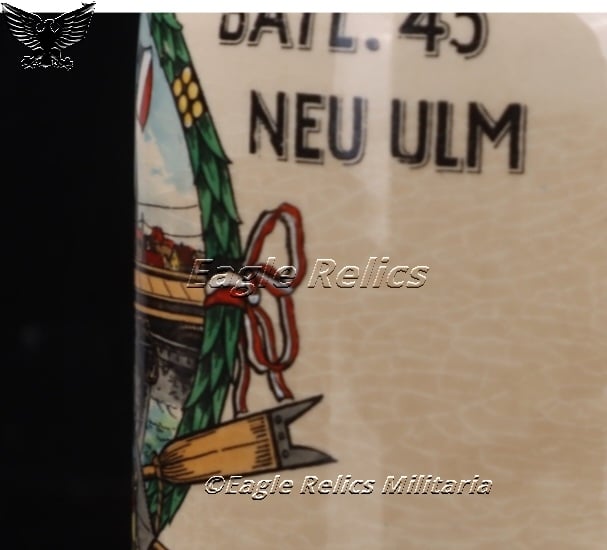 Wehrmacht reservist's beer mug - Pion. Batl. 45 Neu-Ulm