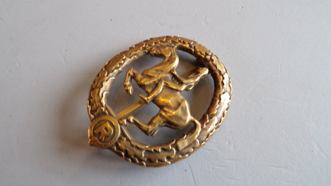 Deutsches Reiterabzeichen 3. Stufe in Bronze