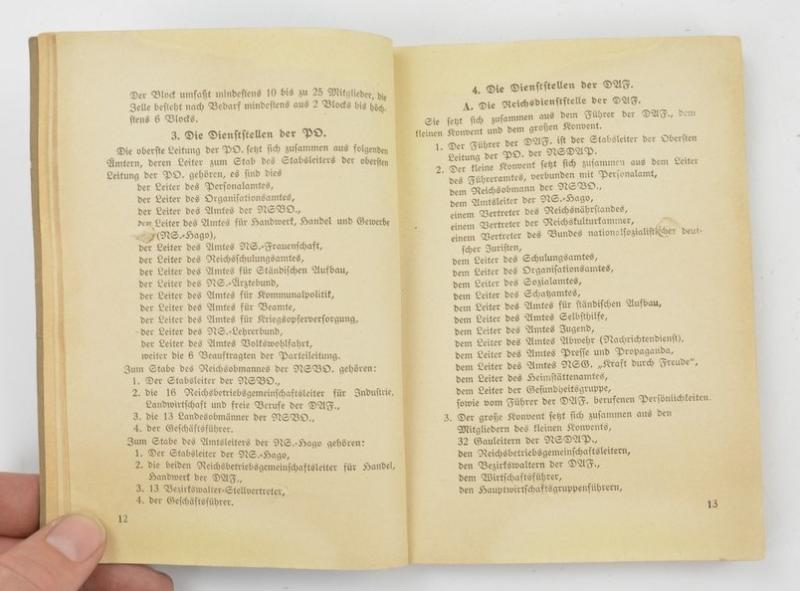 German RAF Organisation Booklet